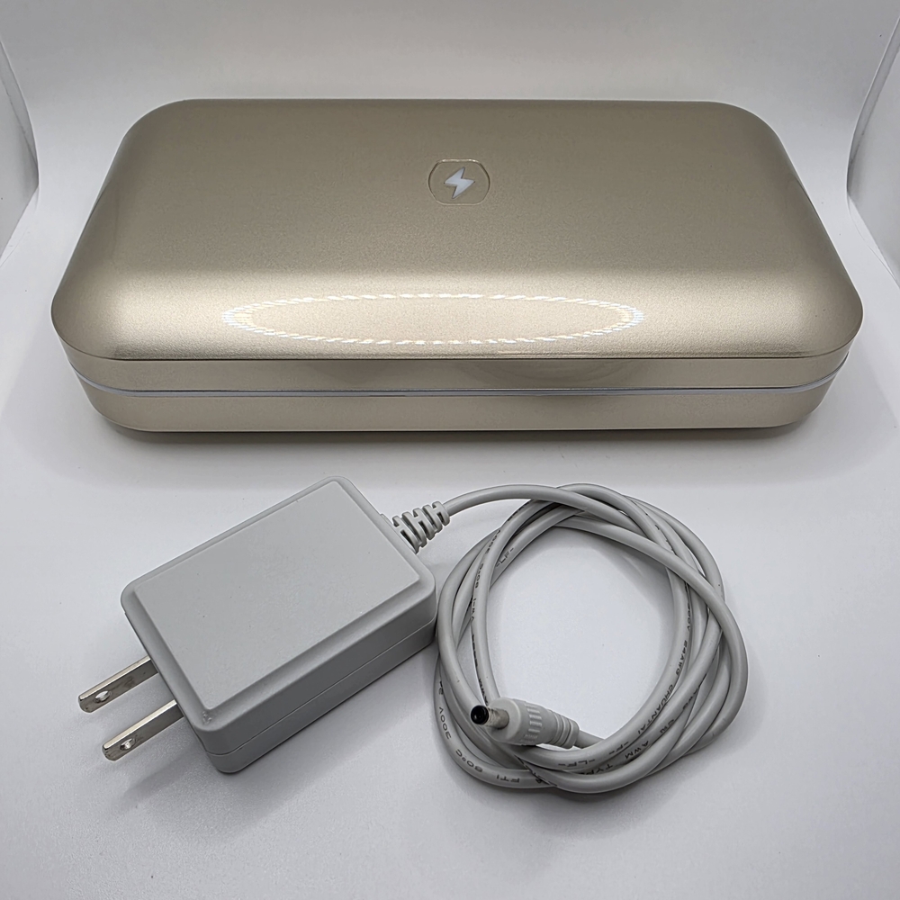 PhoneSoap 3 UV Smartphone Sanitizer & Universal Charger - Works! (Light Gold)